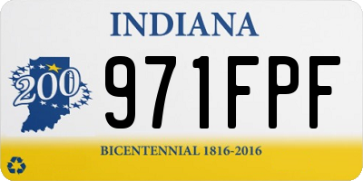 IN license plate 971FPF