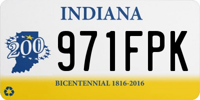 IN license plate 971FPK