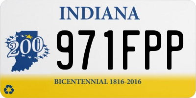 IN license plate 971FPP