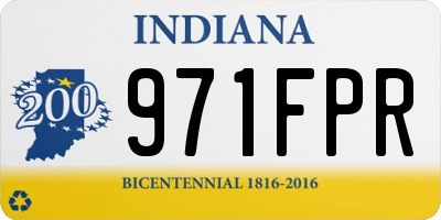 IN license plate 971FPR
