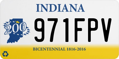 IN license plate 971FPV