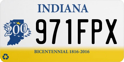 IN license plate 971FPX