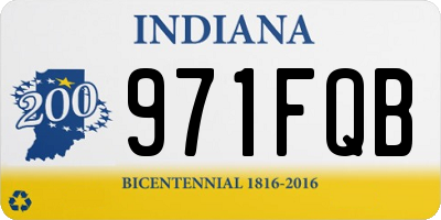 IN license plate 971FQB
