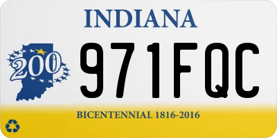 IN license plate 971FQC