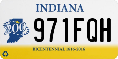 IN license plate 971FQH