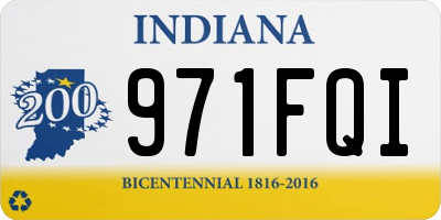 IN license plate 971FQI