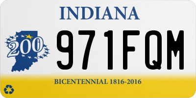 IN license plate 971FQM