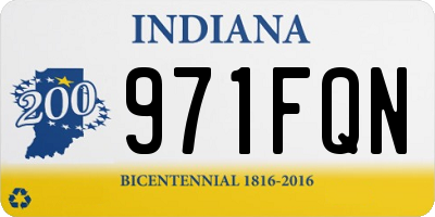 IN license plate 971FQN