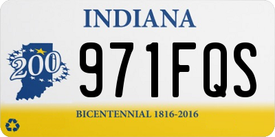 IN license plate 971FQS