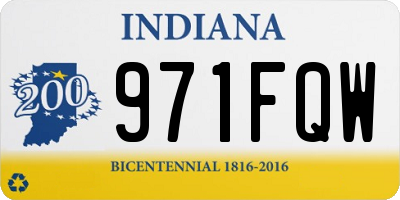IN license plate 971FQW