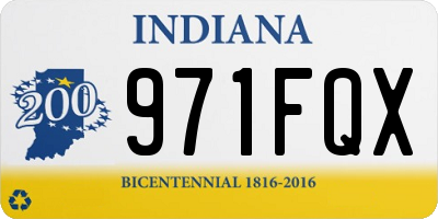 IN license plate 971FQX