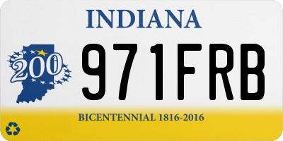 IN license plate 971FRB