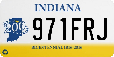IN license plate 971FRJ