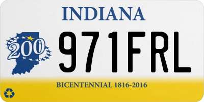 IN license plate 971FRL