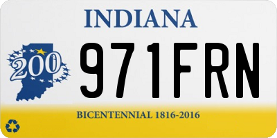 IN license plate 971FRN