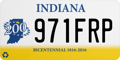 IN license plate 971FRP