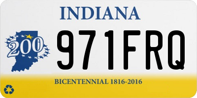 IN license plate 971FRQ
