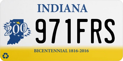 IN license plate 971FRS