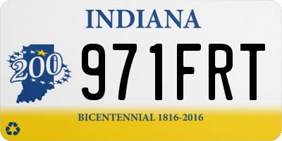 IN license plate 971FRT