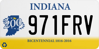 IN license plate 971FRV