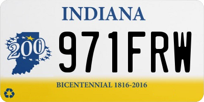 IN license plate 971FRW