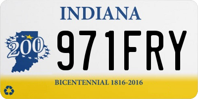 IN license plate 971FRY