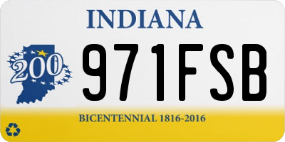 IN license plate 971FSB