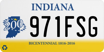 IN license plate 971FSG