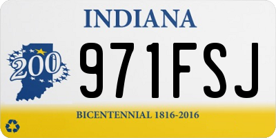 IN license plate 971FSJ