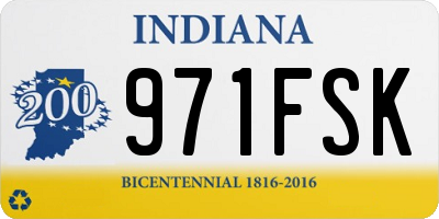 IN license plate 971FSK