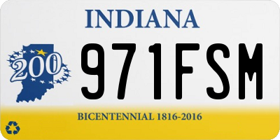 IN license plate 971FSM