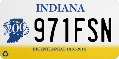 IN license plate 971FSN
