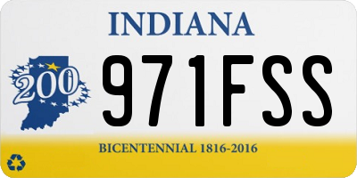 IN license plate 971FSS
