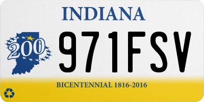 IN license plate 971FSV