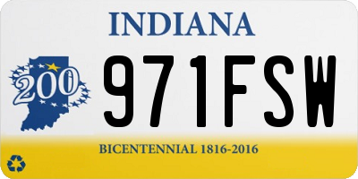 IN license plate 971FSW