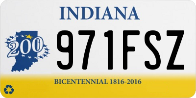 IN license plate 971FSZ