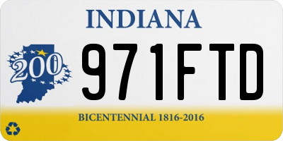 IN license plate 971FTD
