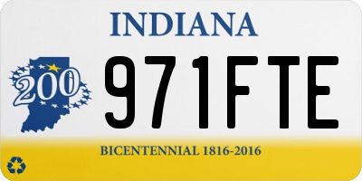 IN license plate 971FTE