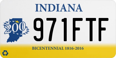 IN license plate 971FTF