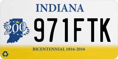 IN license plate 971FTK
