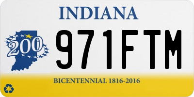 IN license plate 971FTM