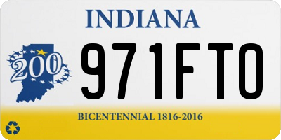 IN license plate 971FTO