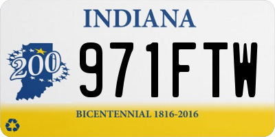 IN license plate 971FTW