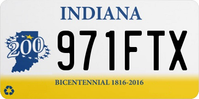 IN license plate 971FTX