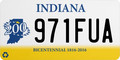 IN license plate 971FUA
