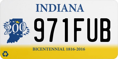 IN license plate 971FUB