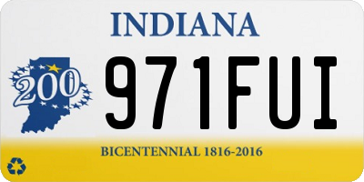 IN license plate 971FUI