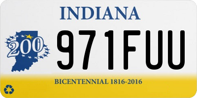 IN license plate 971FUU