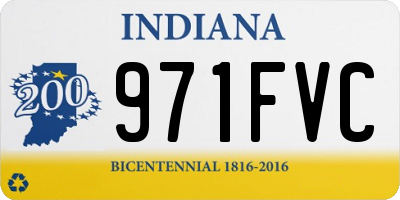 IN license plate 971FVC