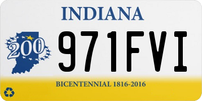 IN license plate 971FVI